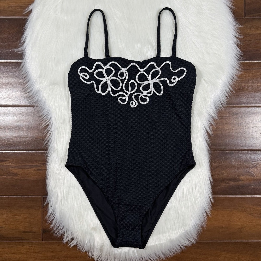 Antonio Melani x Style by Simkins Size XS Black Stella One Piece Swimsuit